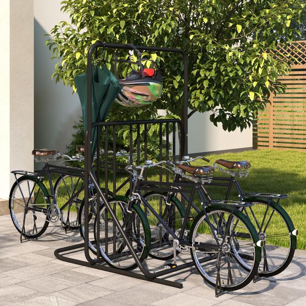 Fahrradständer für 4 Fahrräder Radständer Mehrfachständer beidseitig