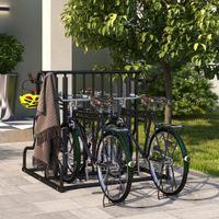 Fahrradständer, Radständer Aufstellständer bis 4 Fahrräder beidseitig