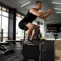 SPORTNOW Sprungbox 3 in 1 Plyo Box Holz mit Griff Plyometric Plattform