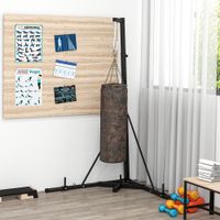 SPORTNOW Boxsackständer höhenverstellbar freistehend klappbar bis 60 kg Stahl