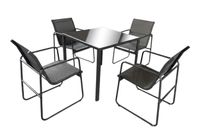 Dining-Set HANNA 5-teilig Essgruppe - Schwarz