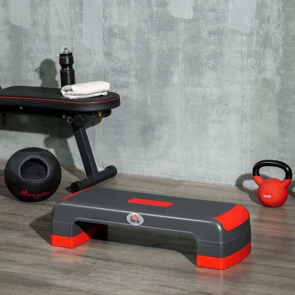 Aerobic-Stepper Steppbrett höhenverstellbar mit 3 Stufen bis 150kg