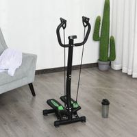 Stepper mit Haltegriff Trainingsbänder Sidestepper Heimtrainer Stahl ABS