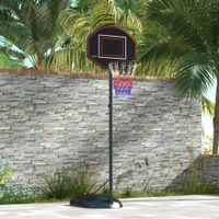 SPORTNOW Basketballständer 221-282cm Höhenverstellbar Basketballkorb mit Ständer