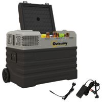 Kompressor Kühlbox 56L Kühlbox Auto 12/24V DC 240V AC bis -20°C für Lkw