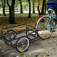 Fahrradanhänger Lastenanhänger für Fahrrad 40kg Belastbarkeit