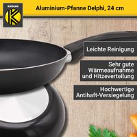 KRÜGER Aluminium Pfanne Delphi, 20 cm