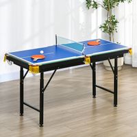 SPORTNOW Multigame Spieletisch Multifunktionstisch mit Tischtennis Billardtisch