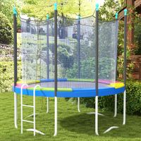 SPORTNOW Trampolin Randabdeckung Ø244 cm Trampolin Randschutz mit UV Schutz Bunt