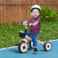 Dreirad, Kinderfahrrad mit Fahrradkorb, Kinderrad für Kinder 2-5 Jahre