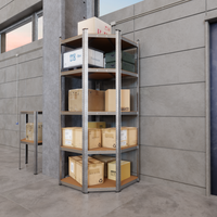 Eckregal Schwerlastregal 40x40x70x70x180 cm, Metallregal Kellerregal bis 875 kg belastbar