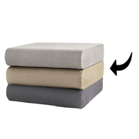 Topper-Jersey-Spannbetttuch - ca. 180 - 200 x 200 cm