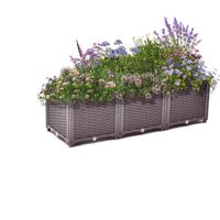 Hochbeet, ca. 120 x 40 x 43 cm - Braun
