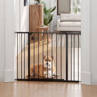 Hunde Absperrgitter ohne bohren Schutzgitter Treppenschutzgitter Stahl