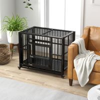 Hundekäfig, Haustierkäfig, Klappbare Hundehütte für Mittelegroße Hunde