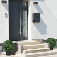 Künstliche Pflanzen 2er-Set UV-beständige Kunstpflanze im Blumentopf Grün