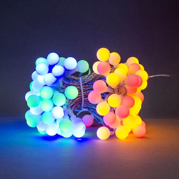 X4-LIFE LED Kugeln Lichterkette RGB