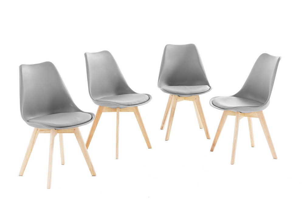 4er-Set Esszimmerstuhl aus Holz, ca. 57 x 49 x 81 cm