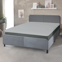 Mikro-Interlock Jersey-Topper-Spannbetttuch - ca. 90 - 100 x 200 cm