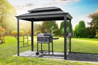 Aluminium Pavillon Messina BBQ, ca. 292 x 179 x 262 cm - Anthrazit