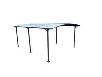 Carport mit Bogendach, Saint-Tropez, ca. 503 x 328 x 211 cm - Anthrazit