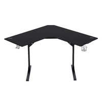  Ecktisch in L-Form für das Homeoffice, ca. 120 x 120 x 76 cm – Schwarz