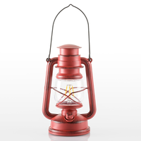 Dimmbare LED-Laterne "Arca" - Rot/Schwarz