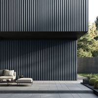 HOME DELUXE WPC Fassadenverkleidung DUVAR – Hellgrau 8 m²