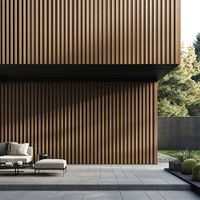 HOME DELUXE WPC Fassadenverkleidung DUVAR – Teak 20 m²
