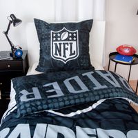 NFL Raiders Bettwäsche Größe 80x80 + 135x200 cm