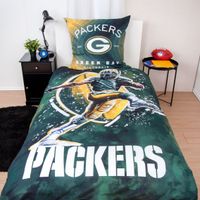 NFL Packers Bettwäsche Größe 80x80 + 135x200 cm