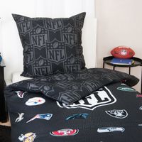 NFL Bettwäsche Größe 80x80 + 135x200 cm