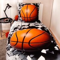 Basketball Bettwäsche Größe 80x80 + 135x200 cm