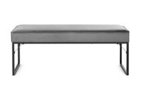Liva Living - Samt-Dielenbank London grau