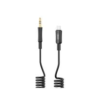 XO Audio-Kabel in Schwarz 1m USB-C auf AUX 3,5mm Miniklinke Videokabel