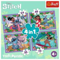 Lilo &amp; Stitch Puzzlekollektion Puzzle 4er-Pack unterhaltsames Set für Kinder