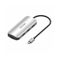 USB-C Dockingstation auf HDMI - Adapter - VGA, 3x USB 3.0, PD 0,15m  (grau)