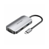 USB-C Dockingstation auf HDMI - USB 3.0, PD 0,15m  grau - 5 Gbit/s