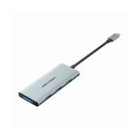 0.15m Grau - USB-C auf HDMI - 3x USB 3.0, SD, TF, PD Hub  PD 100 W