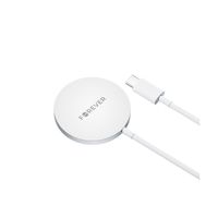 Magnetisches kabelloses Ladegerät 15W grau - induktives Ladegerät mit 1 m Kabel