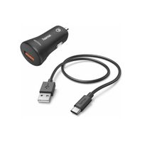 Hama Handy-Ladegerät für Auto, 12 V, 3 A, 1,5 m, schwarz, 00183231
