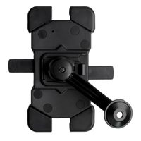 Handyhalter für Motorrad in Schwarz Passend für alle Telefone von 4,5 bis 7,2 Zoll