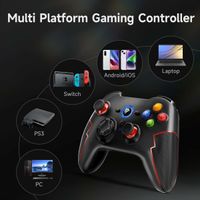 EasySMX 9013 Pro Bluetooth- und Wireless-Controller mit Hall-Trigger Rot