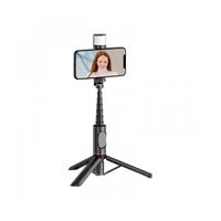 WiWU - Selfie Stick Wi-SE003 mit Stativfunktion und LED-Licht - Bluetooth-Selbstauslöser