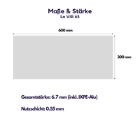 Vinylboden La Villi 65 - Paket: 2,16 m² (12 Stück) Concrete -2 verschiedene Designs