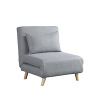 HOME DELUXE Schlafsessel SNOOZE - Webstoff Grau