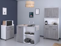 Pariot, Buffet Set, Malice 5 - Buffet, Beistellschrank auf Rollen und Insel/Theke
