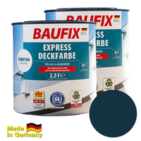2 in 1 Express Deckfarbe, Saphirblau, 2er.Set