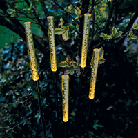 XXL-LED-Solar-Acrylstecker 5er - Warmweiß