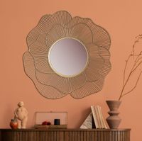 Wandspiegel Rose 77 cm Metall